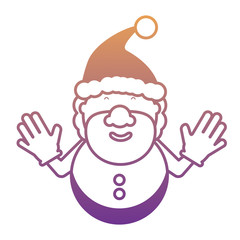 Cartoon santa claus icon