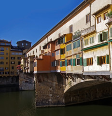 Fototapeta na wymiar View of Ponte Vecchio in Florence, Italy