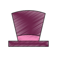 top hat elegant fashion accessory vector illustration drawing image