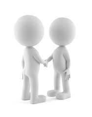 Vertragsabschluss. Bild mit Businessm&auml;nnern die per Handschlag ein erfolgreiches Gesch&auml;ft abschlie&szlig;en.