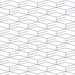 Black line pattern on white, seamless backdrop, minimalistic design