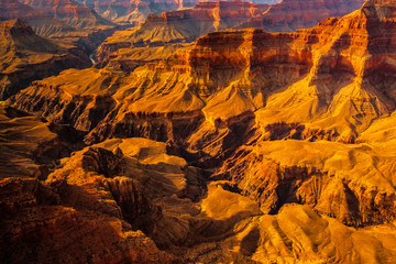 Landscape detail view of Grand canyon, Arizona