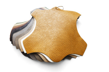Samples of artificial leather