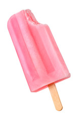 Pink popsicle isolated