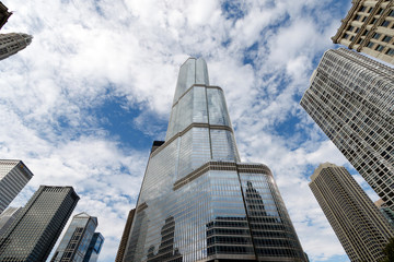 Fototapeta na wymiar Skyline of city of Chicago, Illinois