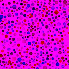 Watercolor confetti seamless pattern. Hand painted trending circles. Watercolor confetti circles. Purple scattered circles pattern. 115.