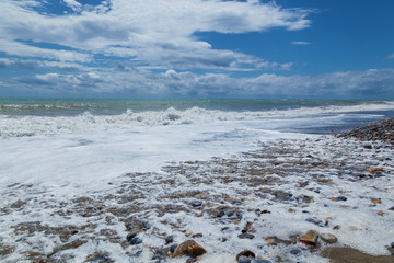 pebble beach in Alanya.