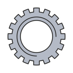 gear wheel cog technology mechanical engineering vector illustration