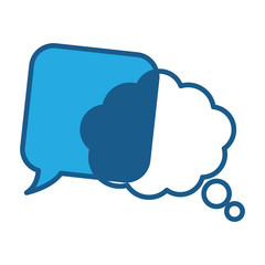 Speech bubbles chat design