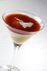 Liquid Cheesecake with Guava cream