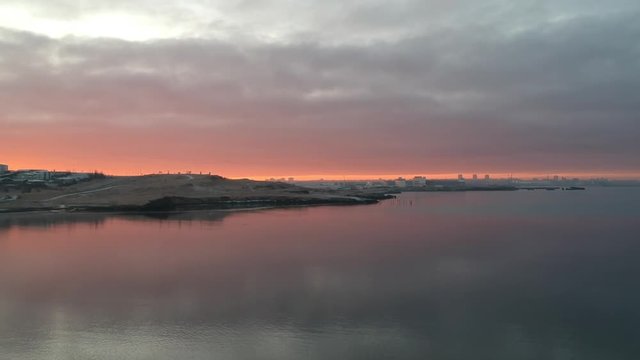 Iceland Winter Sunset Fire and Ice landscape 14
