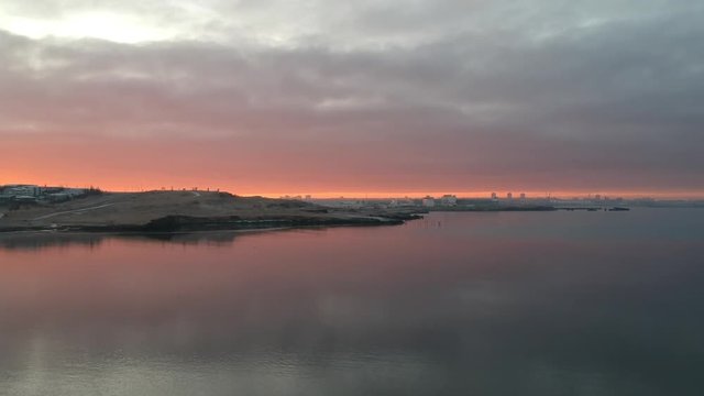 Iceland Winter Sunset Fire and Ice landscape 13