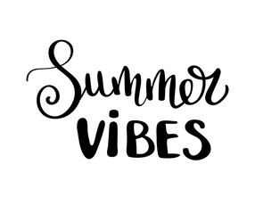 Summer quote. Handwritten for holiday greeting cards. Hand drawn illustration. Handwritten lettering. Hand Drawn lettering. Summer card design elements. Vector 10 eps.