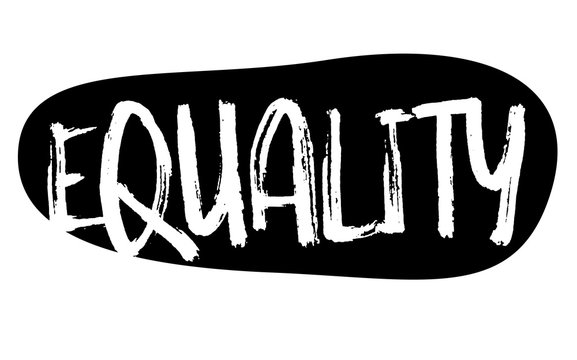 Equality Stamp. Typographic Label, Stamp Or Logo