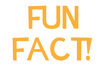 Fun Fact stamp. Typographic sign, stamp or logo