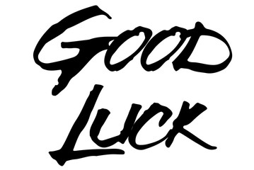 Good Luck stamp. Typographic sign, stamp or logo