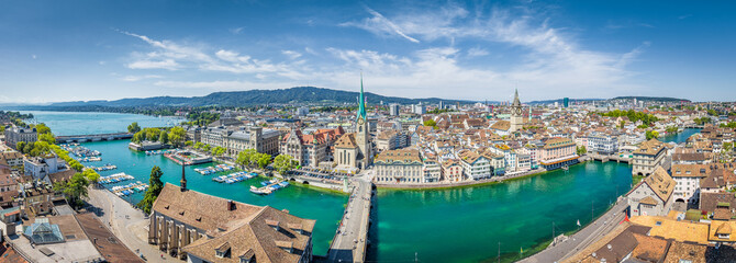 Zürich city panorama in summer, Switzerland © JFL Photography