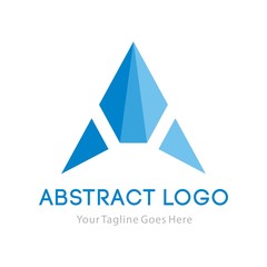 Business corporate letter A logo design template. Simple and clean flat design