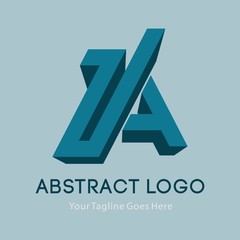 Business corporate letter A logo design template. Simple and clean flat design