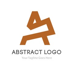 Business corporate letter A logo design template. Simple and clean flat design