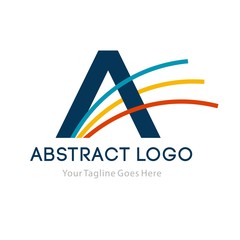Business corporate letter A logo design template. Simple and clean flat design