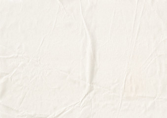 Obraz premium texture of white crumpled kraft paper sheet with small soft brown grain dust