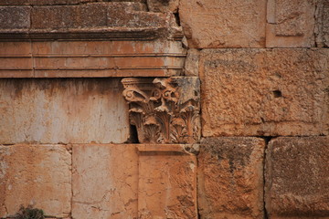 ruine de chapiteau à Baalbek