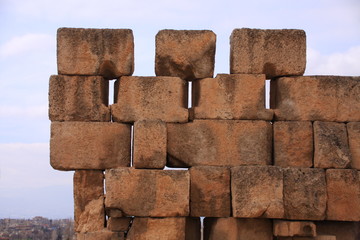 pierres dans les ruines de Baalbek