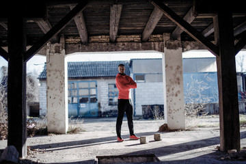 Portrait of young athlete