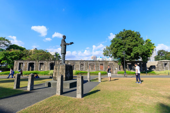 Rizal statue at Fort Santiago, Intramuros district, Manila city