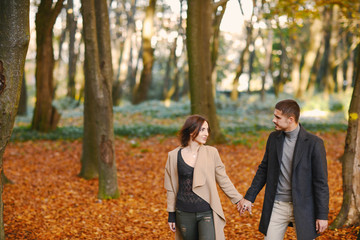 Fototapeta premium couple in the park