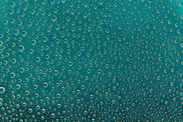 Green water drops background, water drops wallpaper
