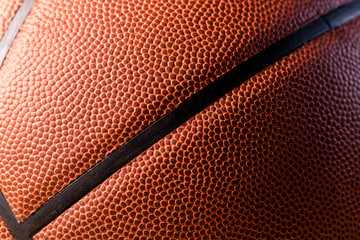 Fototapeta premium Orange basketball skin texture