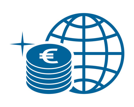 euro coin currency financial money price economy image vector icon logo symbol