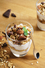 Yogurt Parfait with oat granola