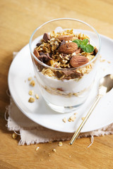Yogurt Parfait with oat granola