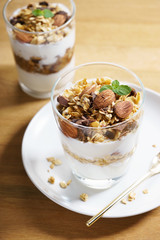 Yogurt Parfait with oat granola