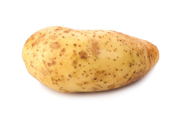 potatoes isolated on white background