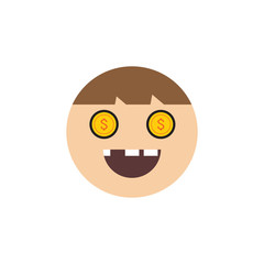 Coin Kids Logo Icon Design