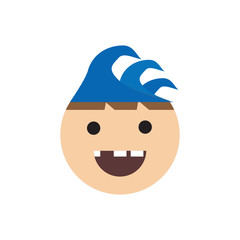 Wave Kids Logo icon Design