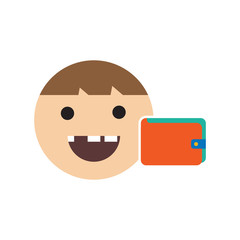 Wallet Kids Logo icon Design