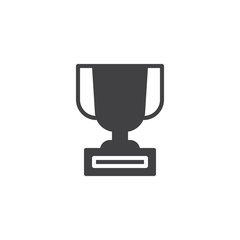 Trophy vector icon. filled flat sign for mobile concept and web design. Champions cup simple solid icon. Symbol, logo illustration. Pixel perfect vector graphics