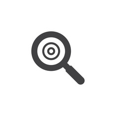 Magnifying glass vector icon. filled flat sign for mobile concept and web design. Searching simple solid icon. Symbol, logo illustration. Pixel perfect vector graphics