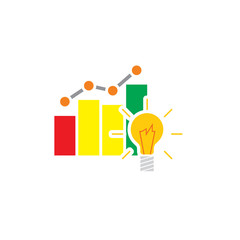 Idea Stat Logo Icon Design