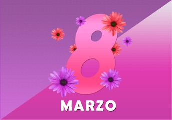 8 de marzo día internacional de la mujer fondo en español
