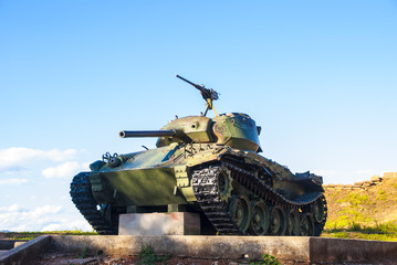 ベトナム戦争時の戦車の展示