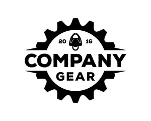 Gear Factory Company Logo Symbol Vector