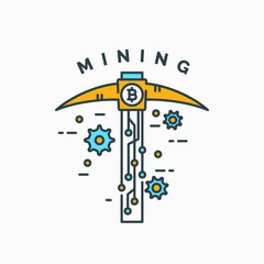 Mining and earning cryptocurrency.
