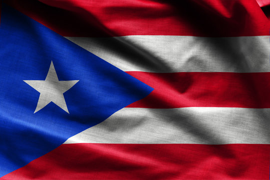 Puerto Rico Waving Flag