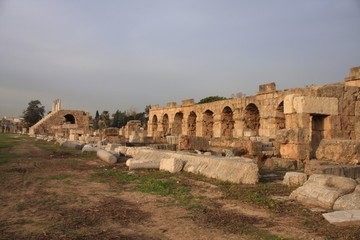 les ruines de l'hippodrome d'Al Bass &agrave; Tyr